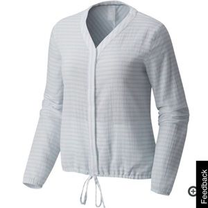-
Mountain Hardware striped green blouse NWT
